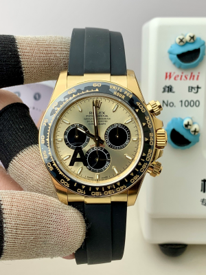 【VS Factory】ロレックス コスモグラフ デイトナ 40mm 126518LN“イエローゴールド?ブラックセラミックベゼル” 4131ムーブメント搭載モデル