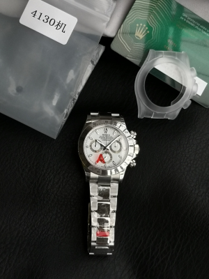 【VS Factory】ロレックス コスモグラフ?デイトナ 40mm 116520-78590“ホワイトダイヤル?ステンレススチール” Cal.4130搭載モデル