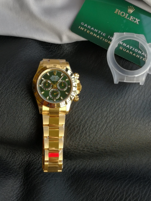 【VS Factory】ロレックス コスモグラフ?デイトナ 40mm m116508-0013“グリーンダイヤル?ゴールド” Cal.4130搭載モデル