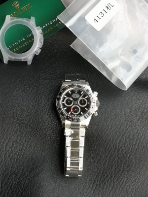 【VS Factory】ロレックス コスモグラフ?デイトナ 40mm m126500LN-0002“ブラックダイヤル?ブラックセラミックベゼル” Cal.4131搭載モデル