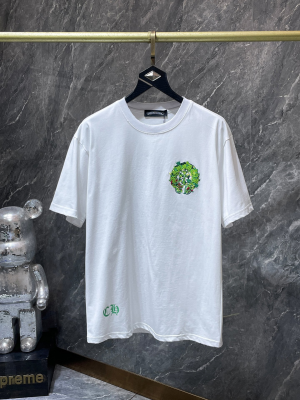 Chrome Hearts (クロムハーツ) 2026SS 新作 半袖Tシャツ カラフル ホースシュー 刺繍