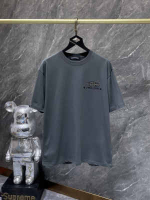 Chrome Hearts (クロムハーツ) 2026SS 新作 半袖Tシャツ クラウドロゴ ラインストーン ゴシックフォント