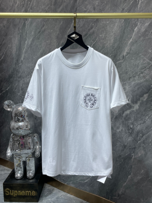 Chrome Hearts (クロムハーツ) 2024SS 新作 半袖Tシャツ レインボーグラデーション ホースシュー ロゴ プリント