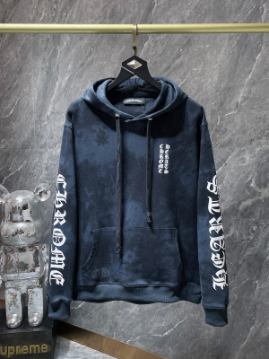 Chrome Hearts (クロムハーツ) 24SS フーディー 馬蹄タイダイ染め ロゴプリント パーカー