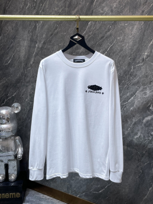 Chrome Hearts (クロムハーツ) 2025秋冬 ホースシュー?サンスクリット文字入りストーン刺繍ロングTシャツ