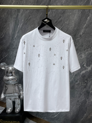 Chrome Hearts (クロムハーツ) 2026SS スターダストクロス プレミアム heavyweight Tシャツ